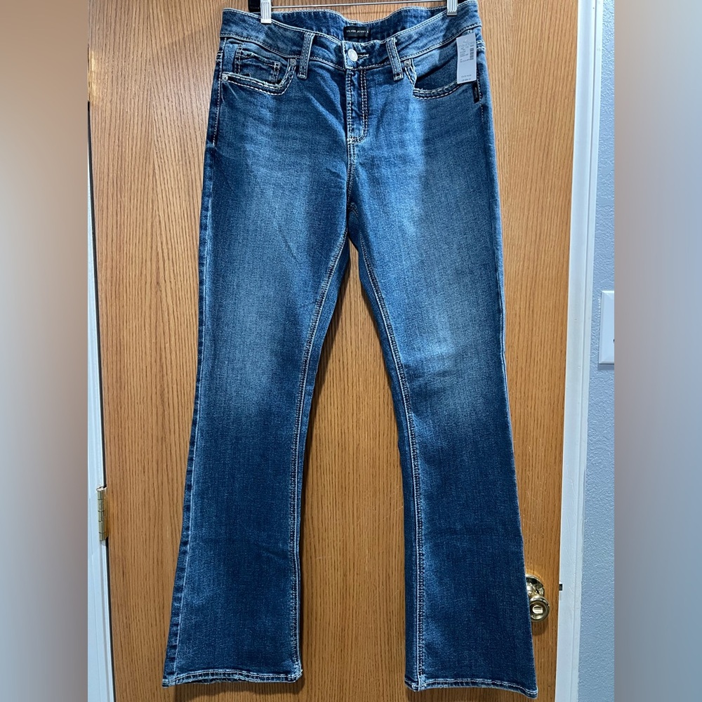 Silver Jeans Co. Dark Blue Flare Jeans NWT